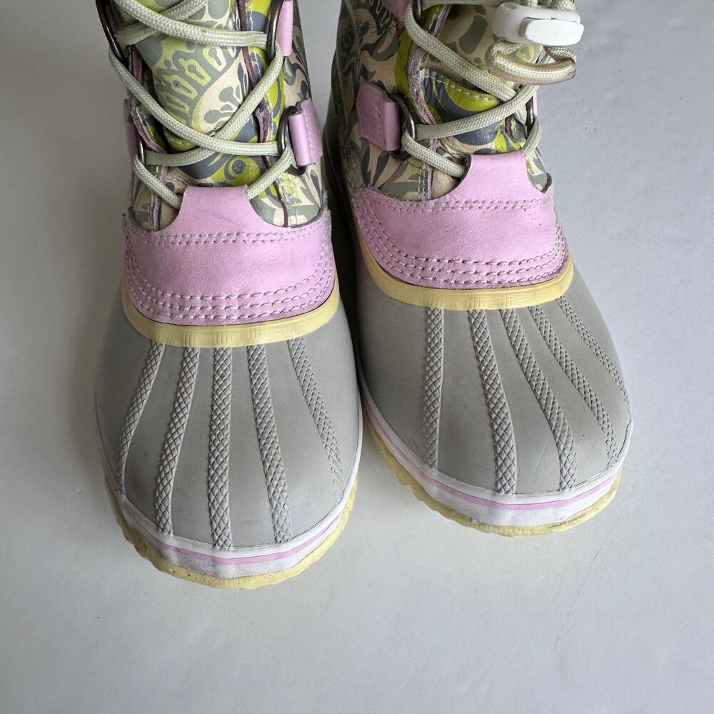 Sorel Yoot Pac Floral Pastel Winter Snow Boots - Size 4 - Picture 5 of 7